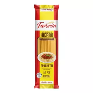 Favorita Fideos Spaghetti Hierro 500gr