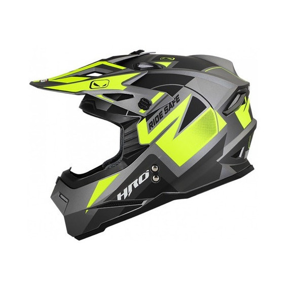 Casco Moto Hro Mx03 Motocross Enduro Offroad Norma Dot Nezzus Gr.m Am L (horma Pequeña)