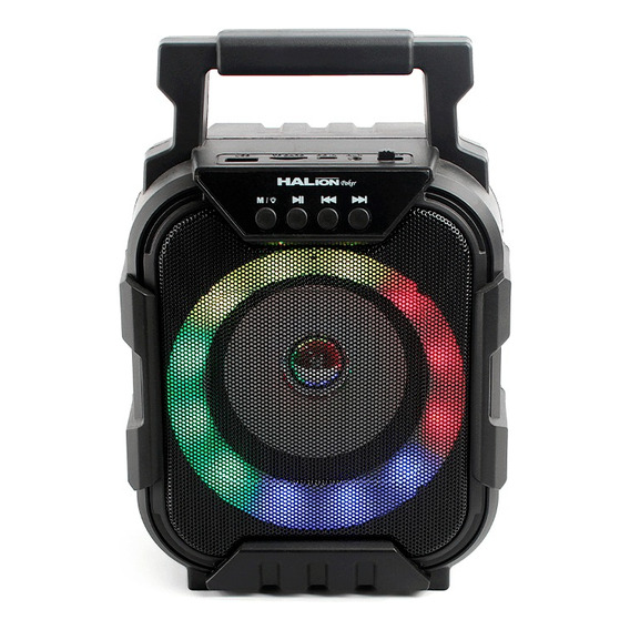  Parlante Bluetooth Con Luces Led Batería Poker 50w