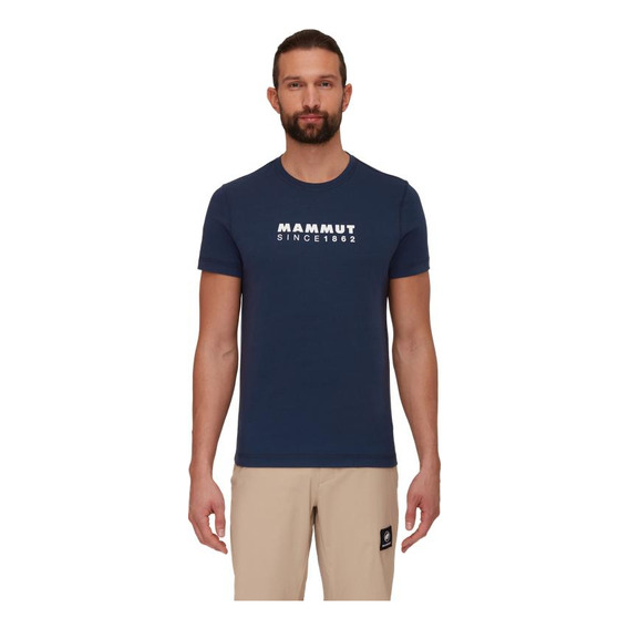 Polera Hombre Mammut Core T-shirt Logo Azul