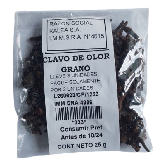 Clavo De Olor 25g Lleve 3 Pague 2