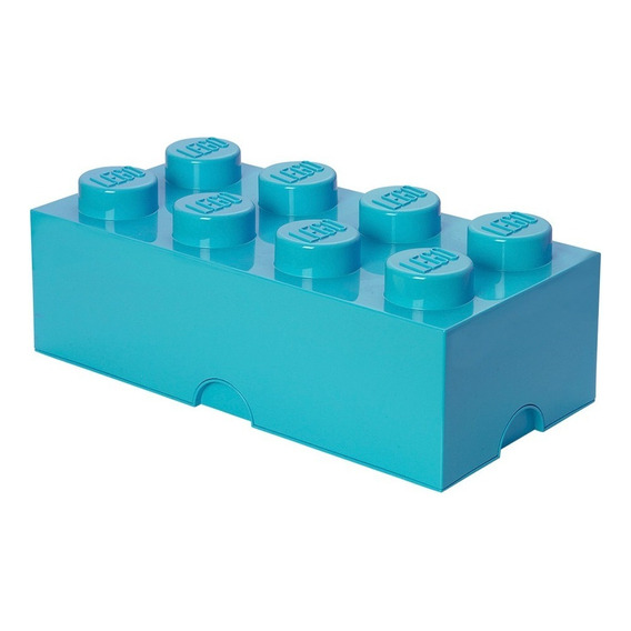 Caja Decorativa De Lego  4004  Color Azur  Brick Drawer  49cm De Largo X   24cm De Ancho X   18cm De Alto  X Unidad