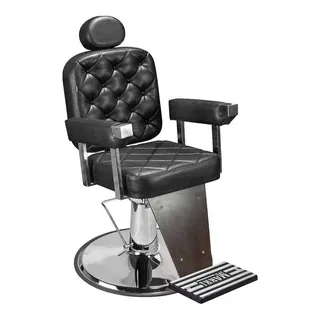 Cadeira Reclinável Para Barbeiro Base Cromada Dubai Barber 