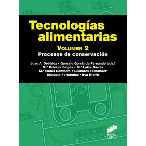 TecnologÃÂas Alimentarias. Volumen 2, de Ordoñez Pereda, Juan Antonio. Editorial SINTESIS, tapa blanda en español