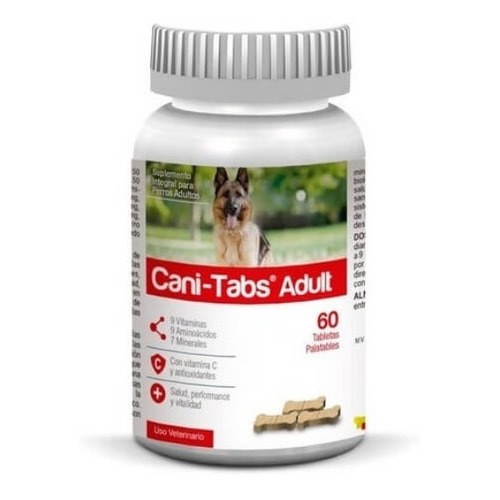 Petmedica Canitabs Adult 60 Tab Vitaminas Perros Nutriplus