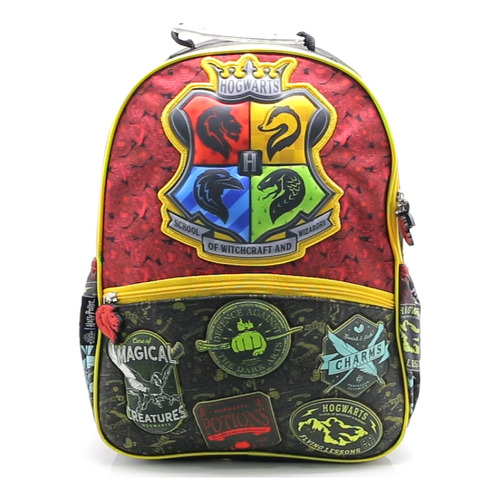 Mochila Escolar Cresko Harry Potter Hogwarts 16p Espalda