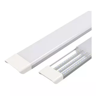 Kit 5 Luminária Led Tubular 120cm 6000k Slim Completa 60w