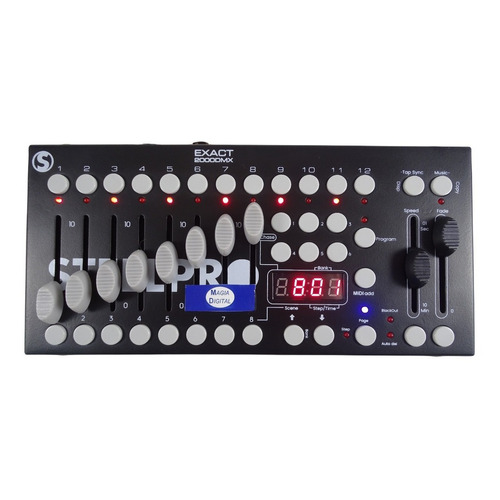Controlador Dmx512 Steelpro Exact2000dmx 240escenas 192canal Color Negro