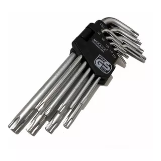 Set 9 Llaves Torx Estrella Uso Profesional