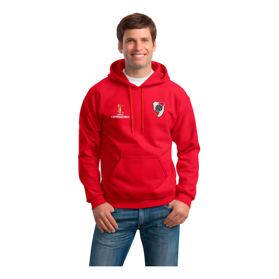 Buzo Hoodie Capota Deportivo River Futbol Copa Libertadores