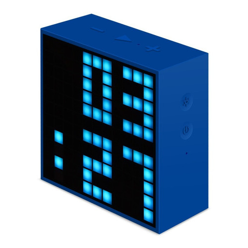 Parlante Portatil Divoom Bluetooth Timebox-Mini Led Color Azul