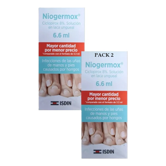 Isdin Niogermox 8% 6.6ml Pack De 2 Elimina Hongos De Uñas