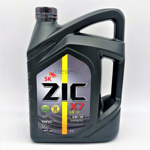 Aceite Para Motor Zic 5w30 X7 Ls Sn/c3 Benci/diesel Dpf Sintetico 6l