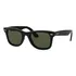 Anteojos de sol Ray-Ban Wayfarer Ease talle Standard armazón gloss black y lente green