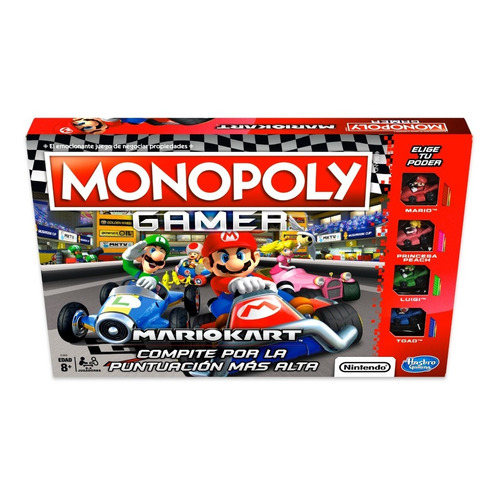 Juego De Mesa Monopoly Mario Kart Hasbro Gaming