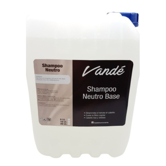 2 Piezas Shampoo Neutro Base Transparente20l/ 0%sulfatos