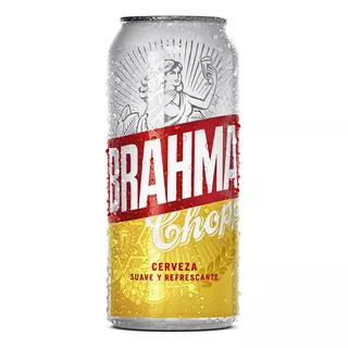 Cerveza Brahma Chopp American Adjunct Lager Lata 473 ml