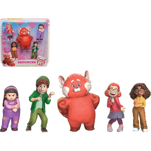 Set De 5 Figuras Disney Pixar Turning Red Bff Original
