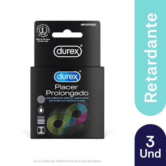 Condones Durex Placer Prolongado X 3und