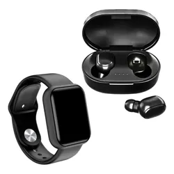Fone De Ouvido Com Bluetooth 5.0 + Smart Watch Relogio Novo no Mercado Livre com oferta e cupom de desconto