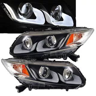 Faros Lupa Detalles Led Honda Civic 2012 2013 2014 2015