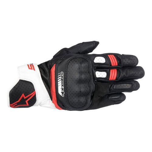 Guante Alpinestars Sp 5, color blanco, talla G