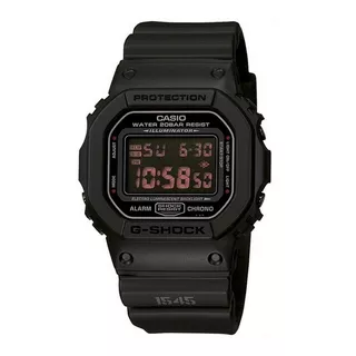 Relógio Casio G-shock Masculino  Dw-5600ms-1dr Cor Da Correia Preto