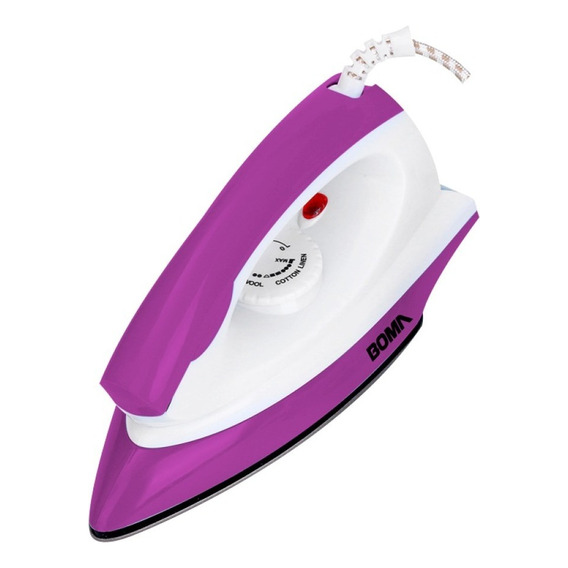 Plancha Para Ropa Boma Placa Cerámica 1200w Antiadherente Color Violeta