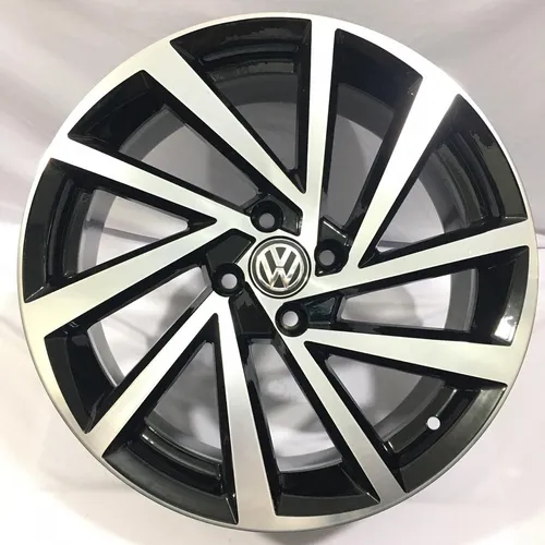 Rodas Zunky R-seven Gol Voyage 17 4x100 (jogo)+bicos Cor