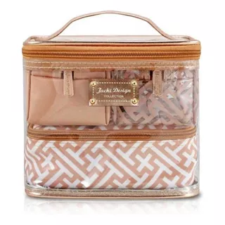 Necessaire Feminina Viagem 4 Peças Diamantes Jacki Design