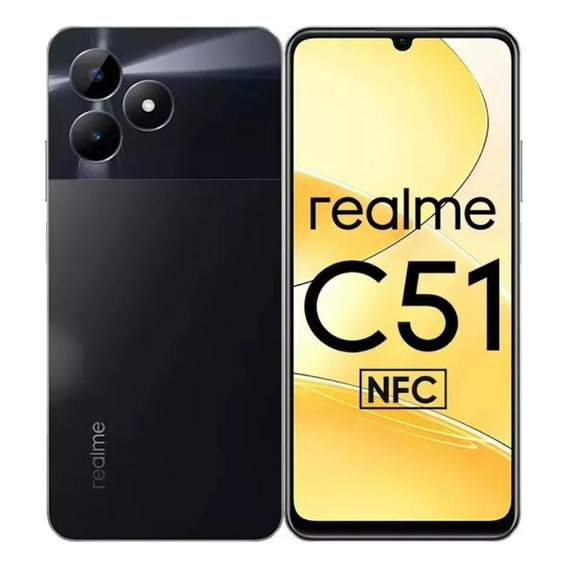 Realme C51 Dual 256 Gb 6 Ram Cámara 50 Mp 4g Carbon Black Msi