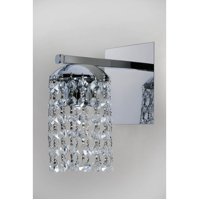 Aplique Lyon 2 Luces Cairel Deco Cristal Cromo Apto Led