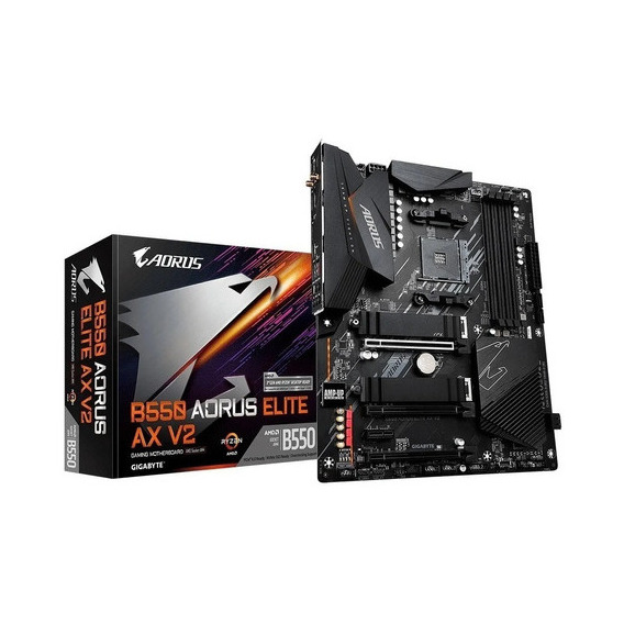 Motherboard Gigabyte B550 Aorus Elite Ax V2 Amd Am4 Wifi Color Negro