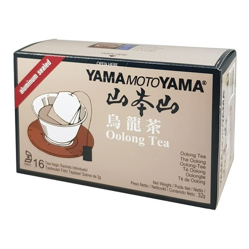 Té Oolong Japones Yamamotoyama 1 Caja 16 Bolsas 32g Oolong
