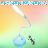 Mini Lampara Para Pc Usb Luz Led Blanca Recargable