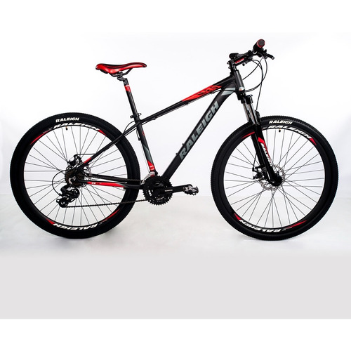 Bicicleta Mountain Bike Raleigh Mojave 2.0 Shimano Rodado 29 Color Negro/Rojo Tamaño del cuadro 19