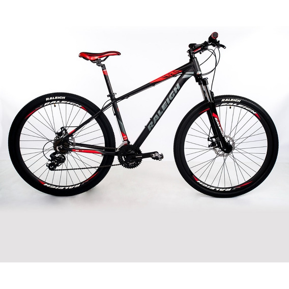 Bicicleta Mountain Bike Raleigh Mojave 2.0 Shimano Rodado 29 Color Negro/Rojo Tamaño del cuadro 19