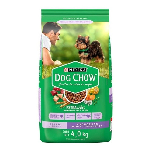 Purina Dog Chow Con Extralife Cachorro Minis Y Pequeños 4 Kg