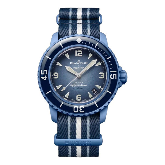 Reloj Swatch X Blancpain Scuba Atlantic Ocean Blue Dragon!