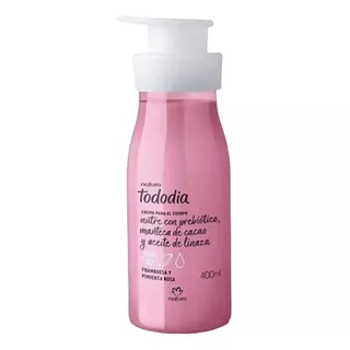 Creme Para Corpo Natura Tododia Framboesa E Pimenta Rosa Pote De 400ml/400g