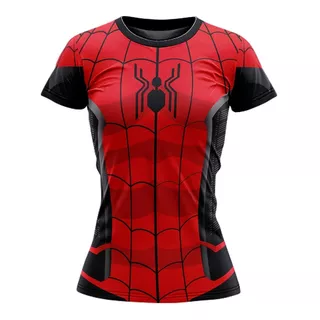 Playera Sublimada Spiderman Homecoming Corte Dama