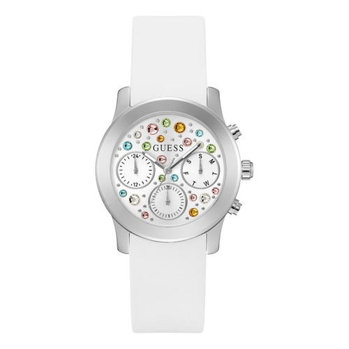 Reloj Guess Sugar Dama Color De La Correa Blanco