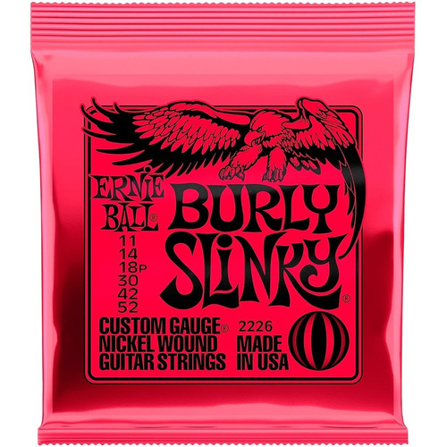 Cuerdas Guitarra Eléctrica Burly Slinky 11-52 Ernie Ball