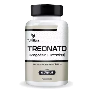 Treonato (magnésio + Treonina) 500mg 60 Cápsulas Tuttiflora
