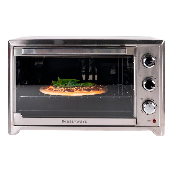 Horno Eléctrico Oven Master 45 L + Convección Y Spiedo Color Acero