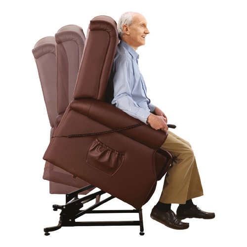 TVNOVEDADESTV Stand Up Seat color marrón sillón ayuda levantarse reclinable con masajeador