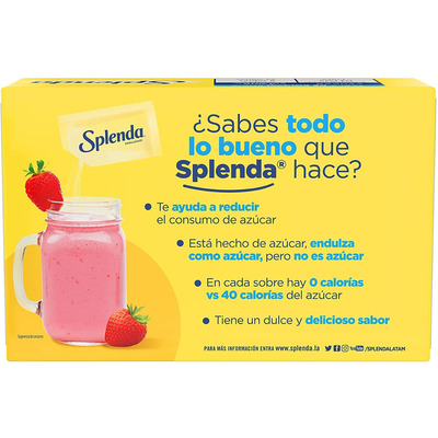 Edulcorante Splenda Original En Polvo Sin Tacc Caja 200 G 200 U