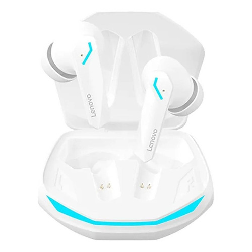 Audifono Inalambrico Lenovo Gm2 Pro Bluetooth 5.3 Color Blanco Luz Azul