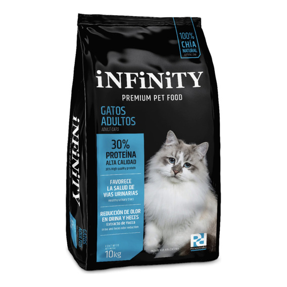 Alimento Infinity Premium Pet Food para gato adulto sabor mix en bolsa de 10 kg