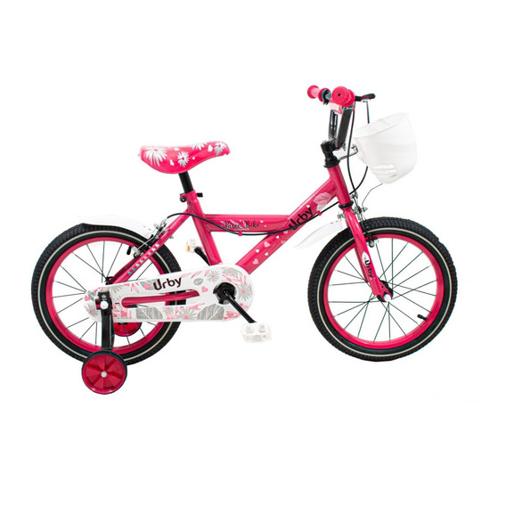 Bicicleta Infantil Rodado 16 Urby Con Ruedas Inflables 